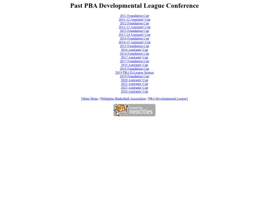 pba/pbadleague/pastpbadleague screenshot