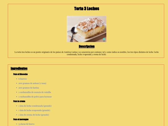 Torta-3-Leches screenshot