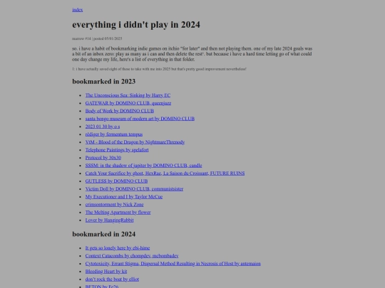 artlog/marrow/14-unplayed2024 screenshot