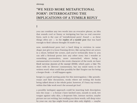 fiction/metafictionalporn screenshot