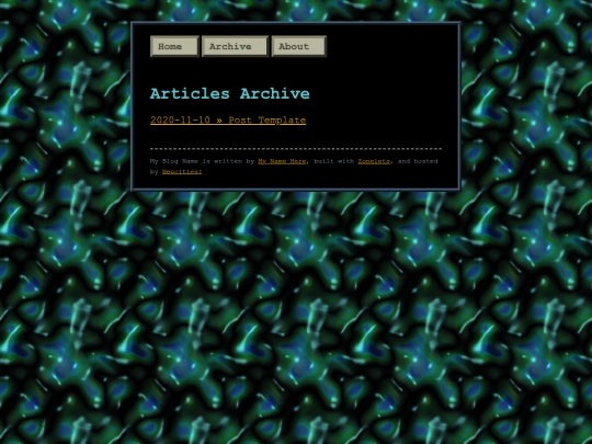 articles/archive screenshot