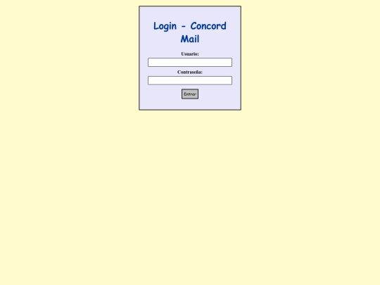 login screenshot