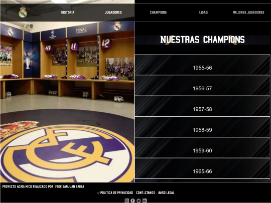 paginawebchampions2 screenshot