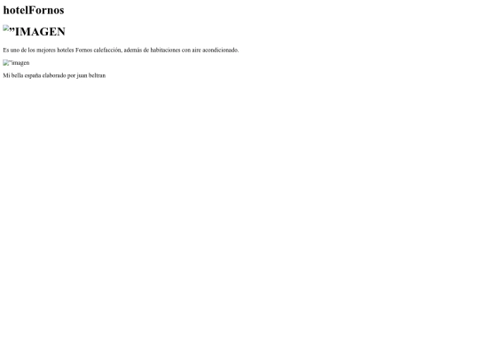 hoteles/fornos screenshot