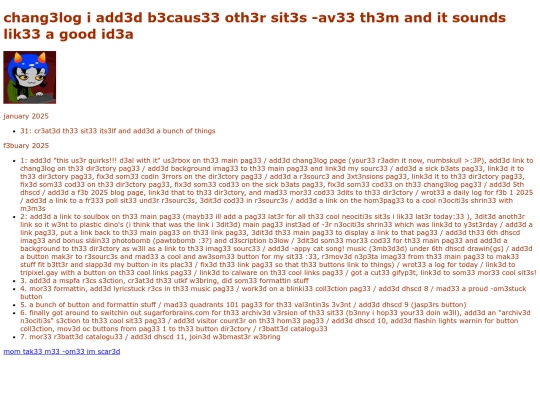changelog screenshot