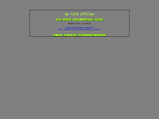 charities screenshot