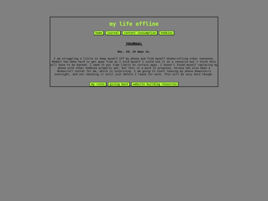 journal screenshot