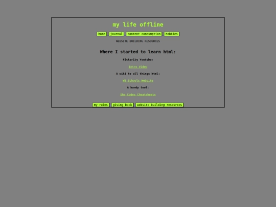 resources screenshot