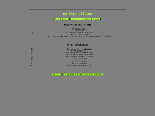 rules screenshot