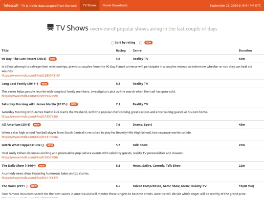 tvshows screenshot