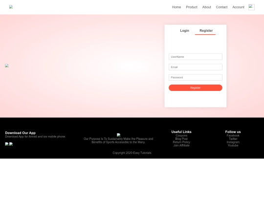 account screenshot