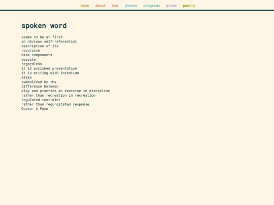 poetry/spokenword screenshot