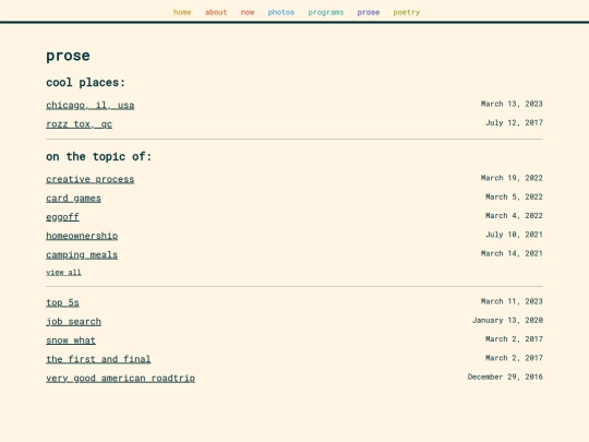 prose screenshot