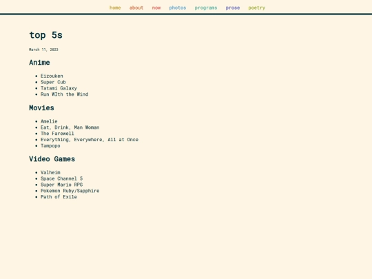 prose/top5s screenshot