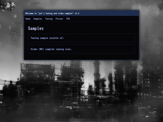 samples screenshot
