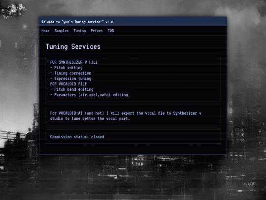 tuning screenshot