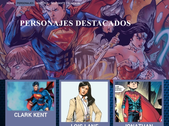 Superman/responsive/personajes screenshot