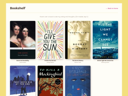 bookshelf screenshot