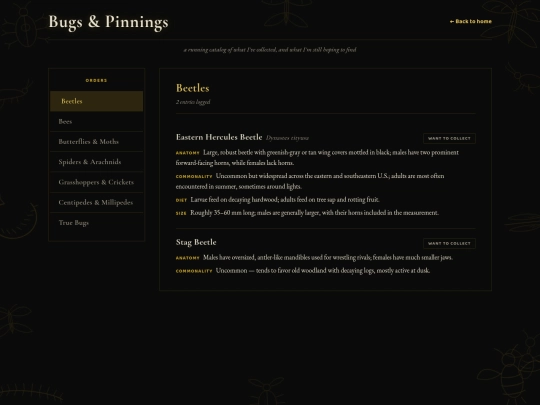 bugs screenshot