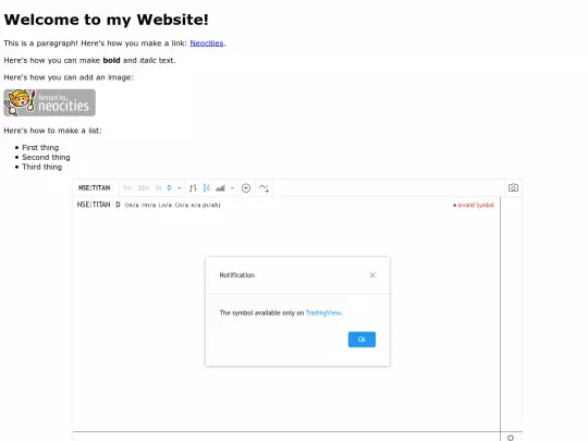 trading screenshot