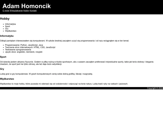hobby screenshot