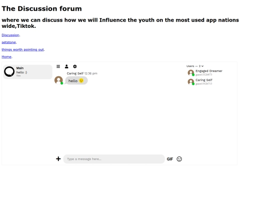 sites/Discussion screenshot