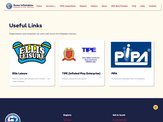 links screenshot