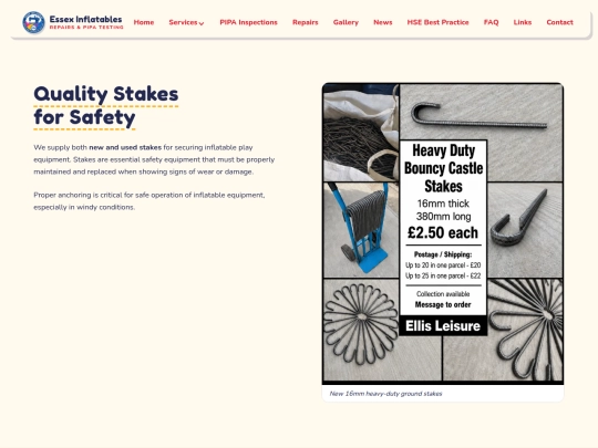 services/bouncy-castle-stakes screenshot