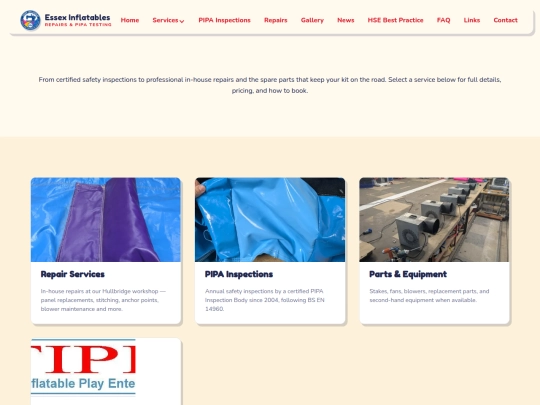 services screenshot