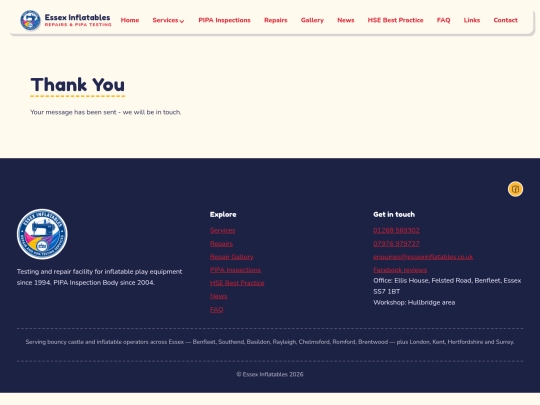 thank-you screenshot