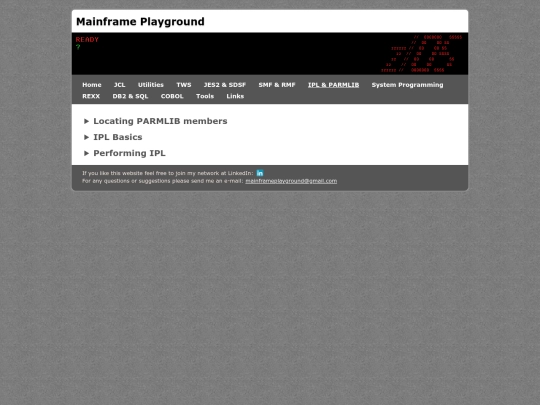 IPL_PARMLIB screenshot