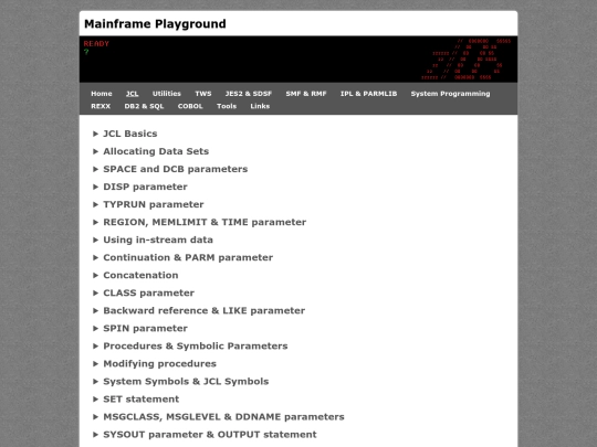 JCL screenshot