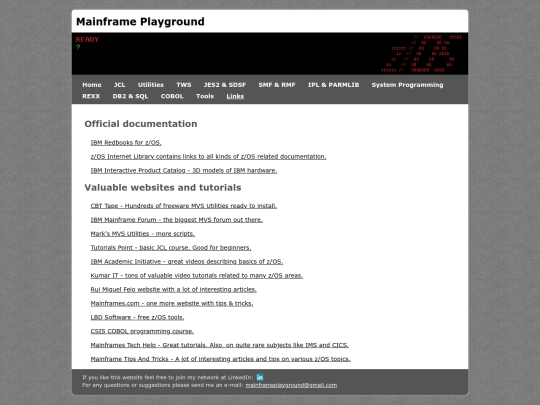 Links screenshot