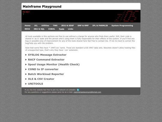 Tools screenshot