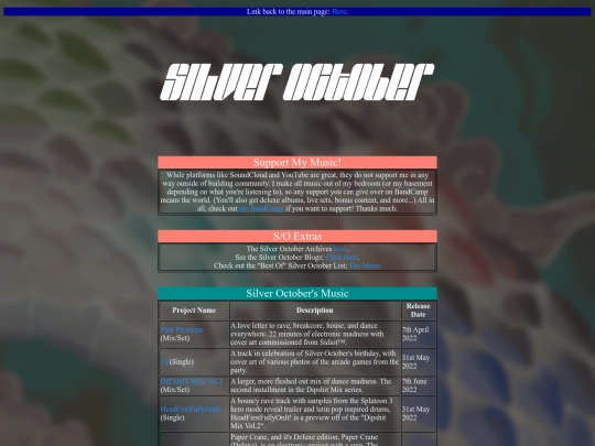 SilverOctoberMusic screenshot