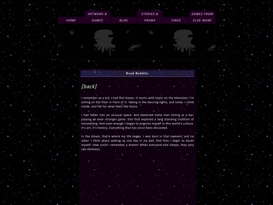 poems/deadrabbits screenshot