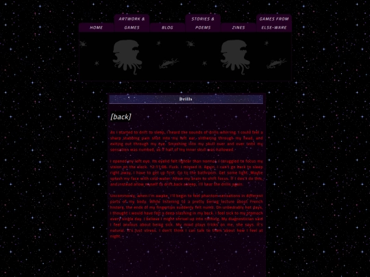 poems/drills screenshot
