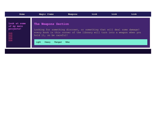 Weapons screenshot