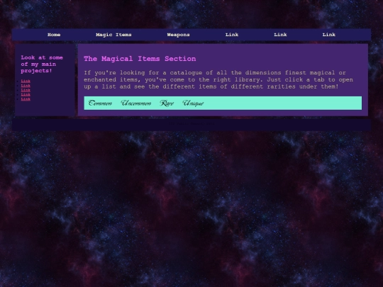 magicItems screenshot