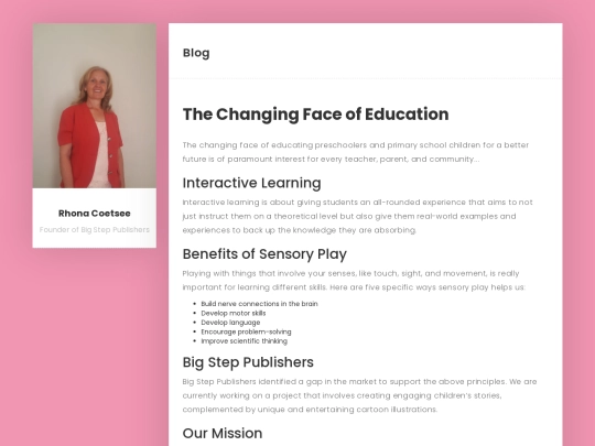 blog/thechangingfaceofeducating screenshot
