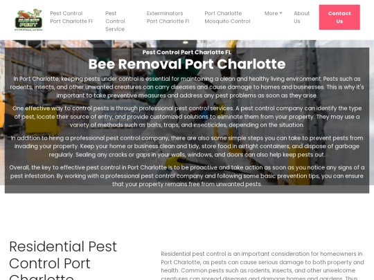 bugoffpest/pestcontrol/bee-removal-port-charlotte screenshot