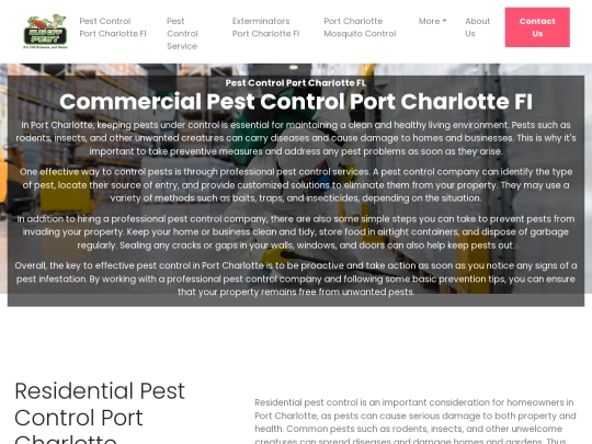 bugoffpest/pestcontrol/commercial-pest-control-port-charlotte-fi screenshot
