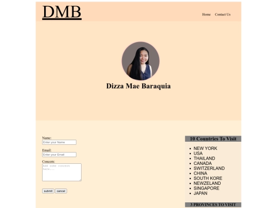 contact us screenshot