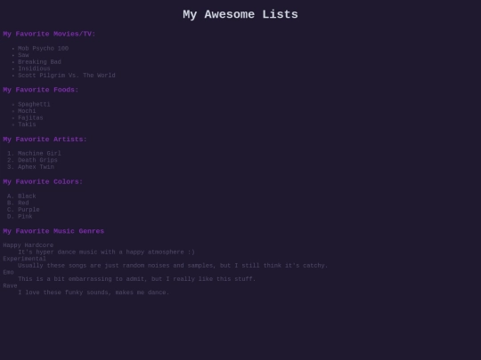 classwork/favorites screenshot