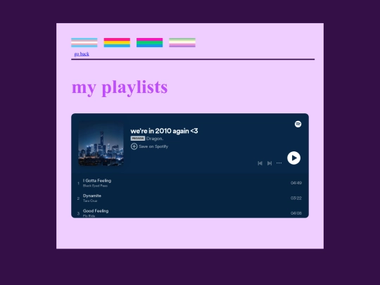 playlists screenshot