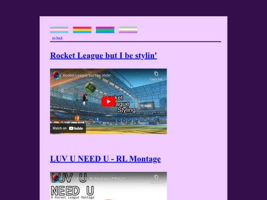 videos screenshot