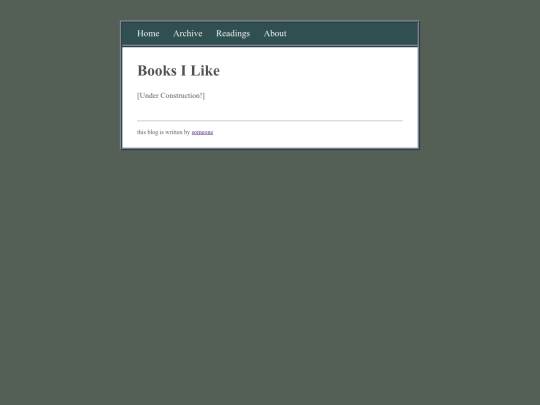 readings screenshot