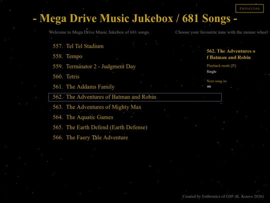 MEGADRIVEJUKEBOX screenshot