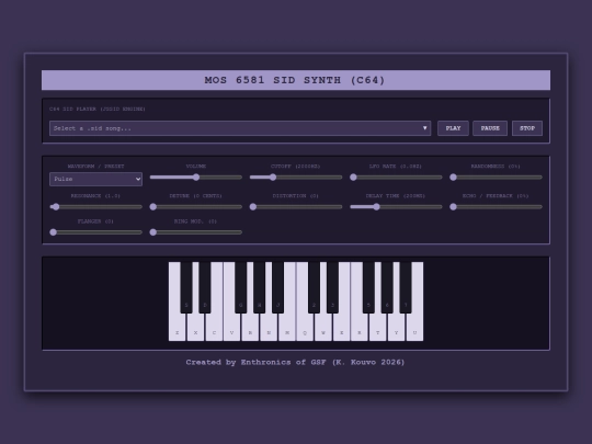 SIDSYNTH screenshot