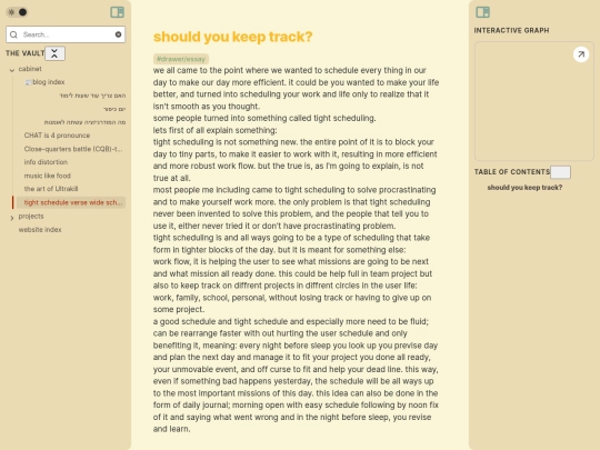 obsidion web/cabinet/tight-schedule-verse-wide-schedule screenshot